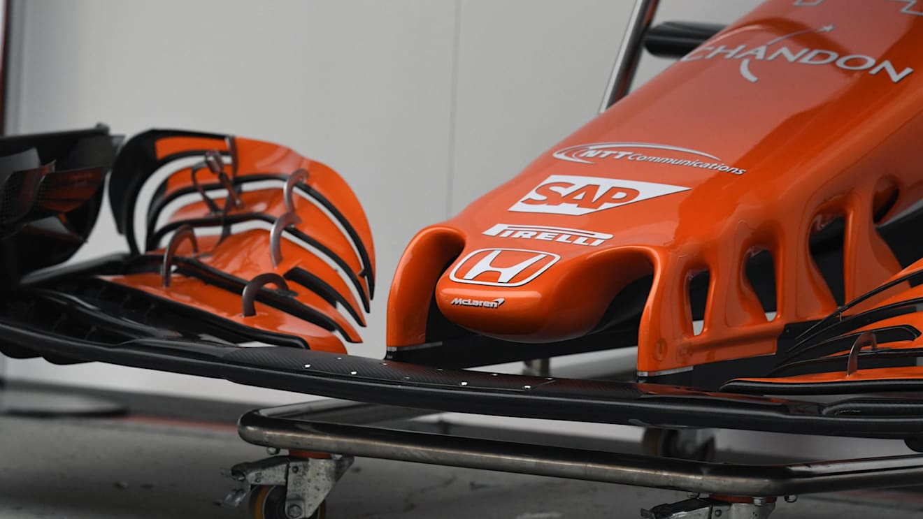 McLaren MCL32 nose and front wing detail at Formula One World Championship, Rd2, Chinese Grand Prix, Preparations, Shanghai, China, Thursday 6 April 2017. © Sutton Motorsport Images