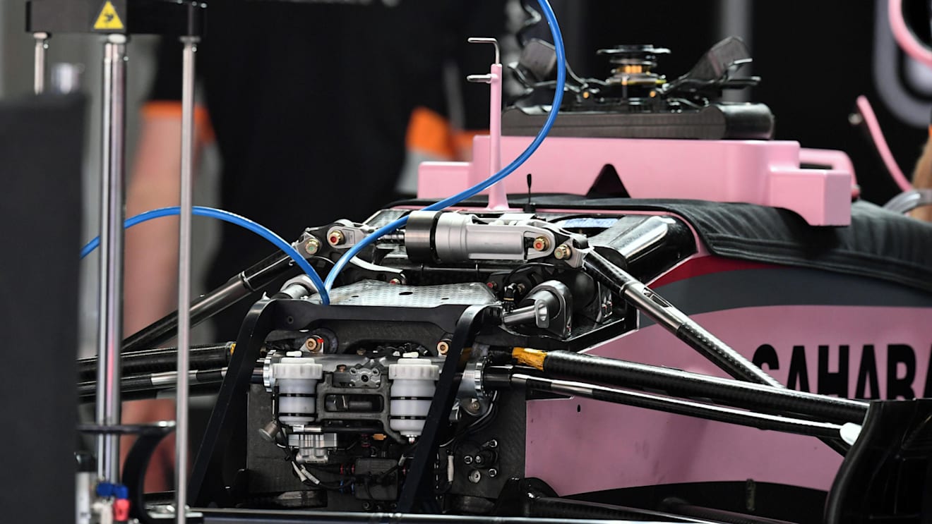 Force India VJM10 chassis and front suspension detail at Formula One World Championship, Rd2, Chinese Grand Prix, Preparations, Shanghai, China, Thursday 6 April 2017. © Sutton Motorsport Images