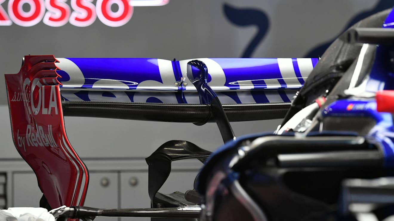 Scuderia Toro Rosso STR12 rear wing at Formula One World Championship, Rd2, Chinese Grand Prix, Preparations, Shanghai, China, Thursday 6 April 2017. © Sutton Motorsport Images