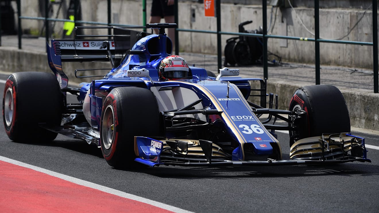 Nobuharu Matsushita (JPN) Sauber C36 at Formula One Testing, Day Two, Hungaroring, Hungary, Wednesday 2 August 2017. © Sutton Images