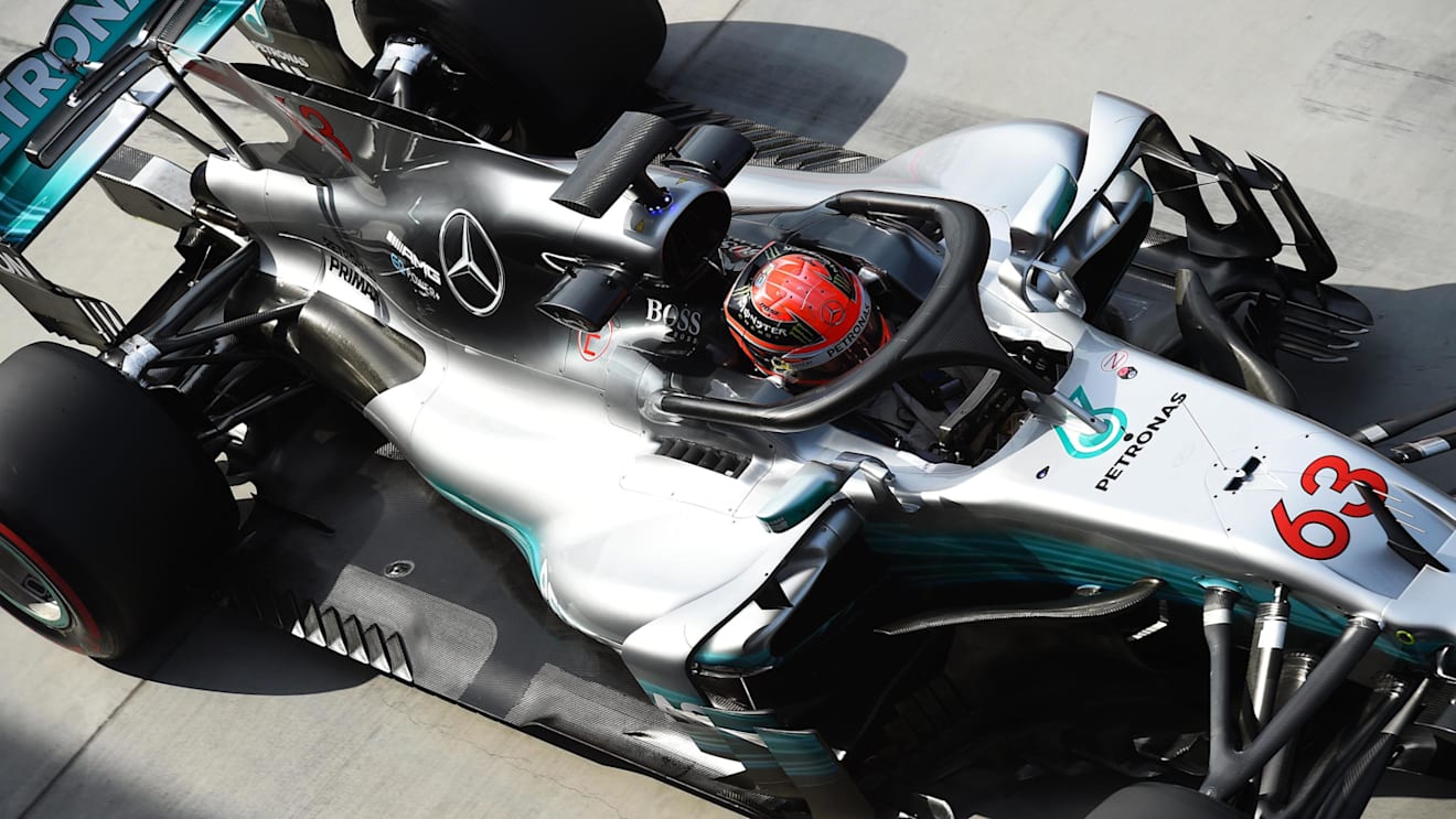 George Russell (GBR) Mercedes-Benz F1 W08 Hybrid at Formula One Testing, Day Two, Hungaroring, Hungary, Wednesday 2 August 2017. © Sutton Images