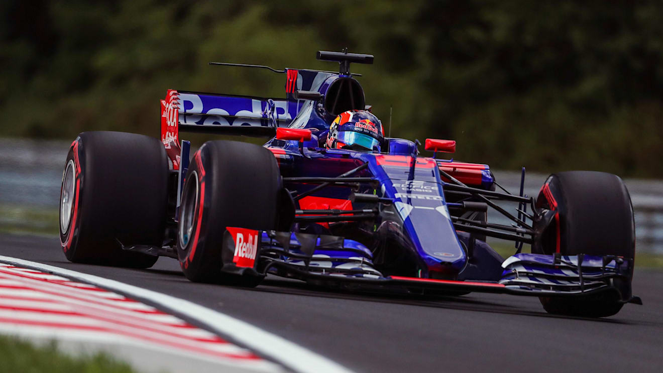 Daniil Kvyat (RUS) Scuderia Toro Rosso STR12 at Formula One World Championship, Rd11, Hungarian Grand Prix, Preparations, Hungaroring, Hungary, Thursday 27 July 2017. © Sutton Images