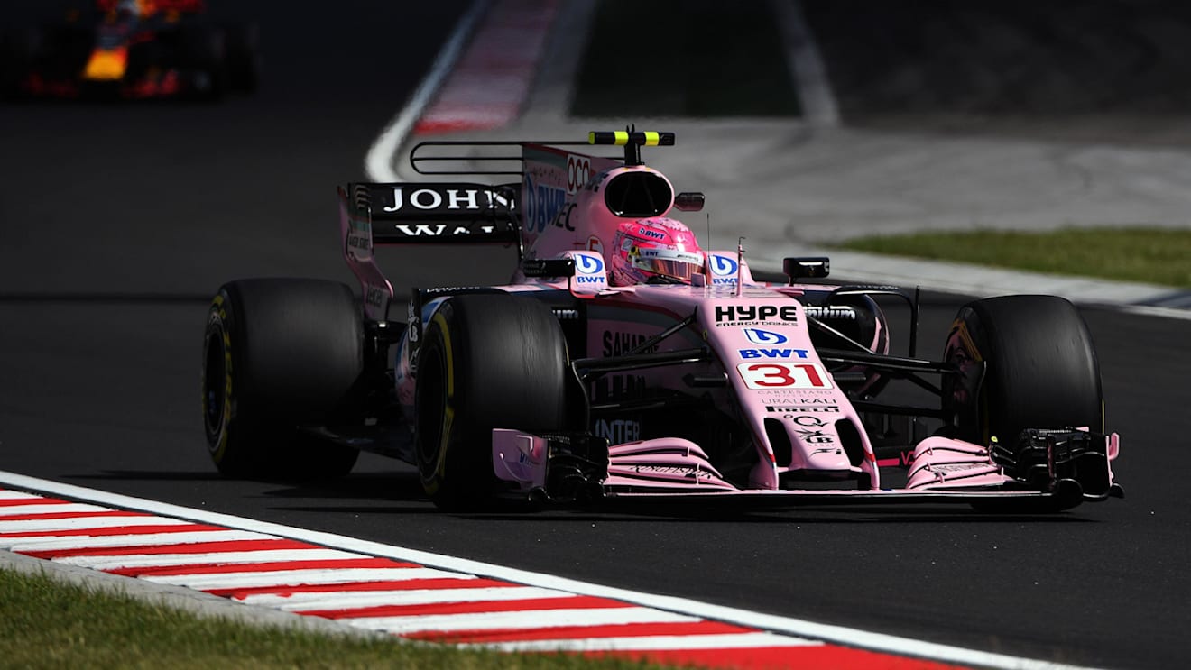 Esteban Ocon (FRA) Force India VJM10 at Formula One World Championship, Rd11, Hungarian Grand Prix, Practice, Hungaroring, Hungary, Friday 28 July 2017. © Sutton Images