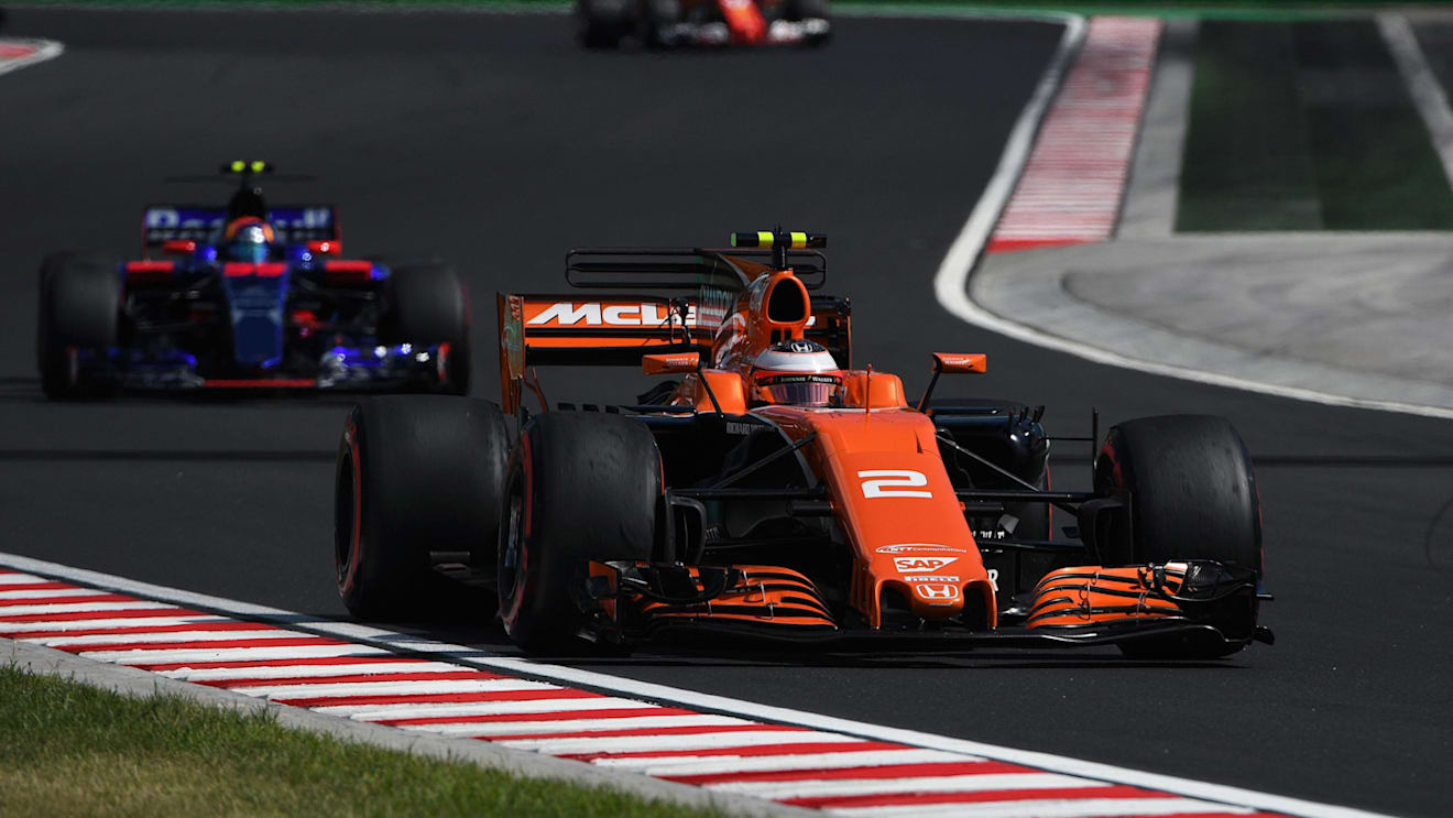 Stoffel Vandoorne (BEL) McLaren MCL32 at Formula One World Championship, Rd11, Hungarian Grand Prix, Practice, Hungaroring, Hungary, Friday 28 July 2017. © Sutton Images
