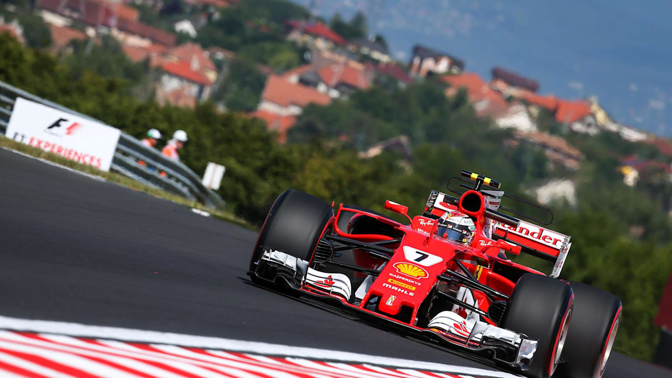 Kimi Raikkonen (FIN) Ferrari SF70-H at Formula One World Championship, Rd11, Hungarian Grand Prix, Practice, Hungaroring, Hungary, Friday 28 July 2017. © Sutton Images