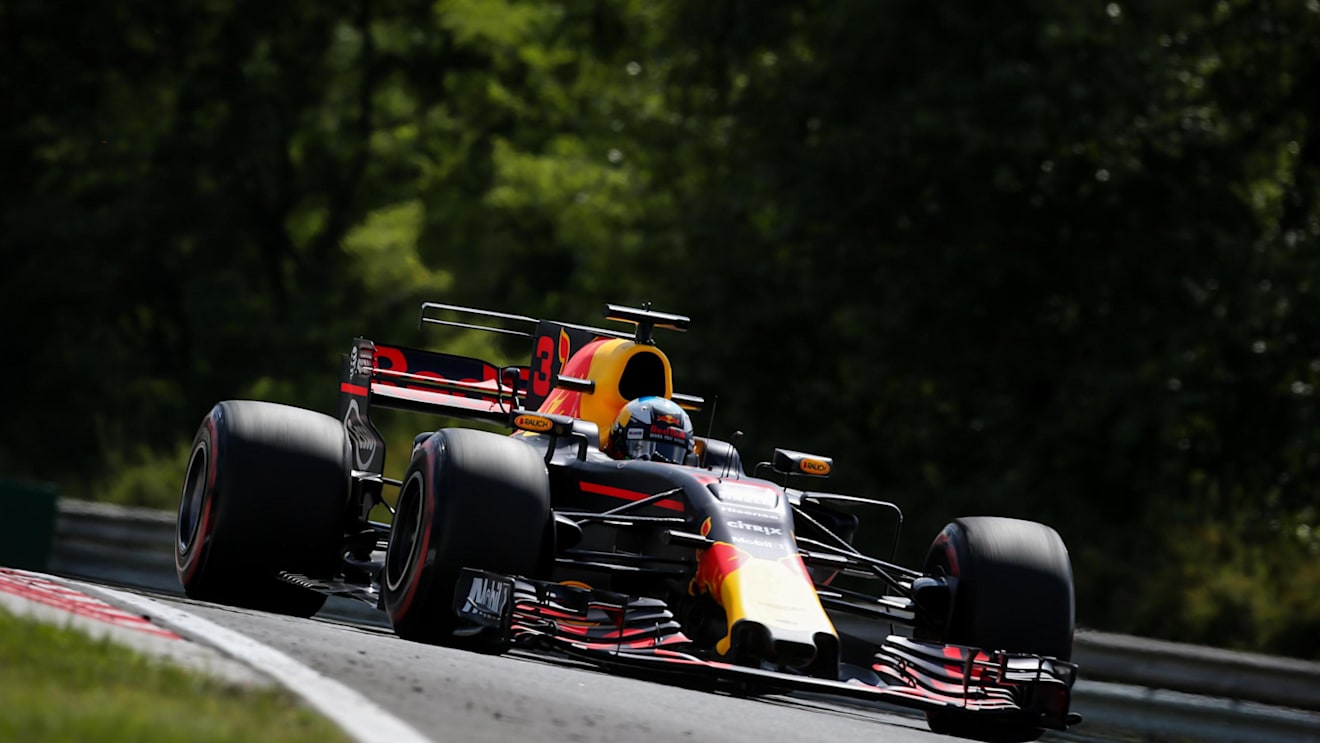 Daniel Ricciardo (AUS) Red Bull Racing RB13 at Formula One World Championship, Rd11, Hungarian Grand Prix, Practice, Hungaroring, Hungary, Friday 28 July 2017. © Sutton Images