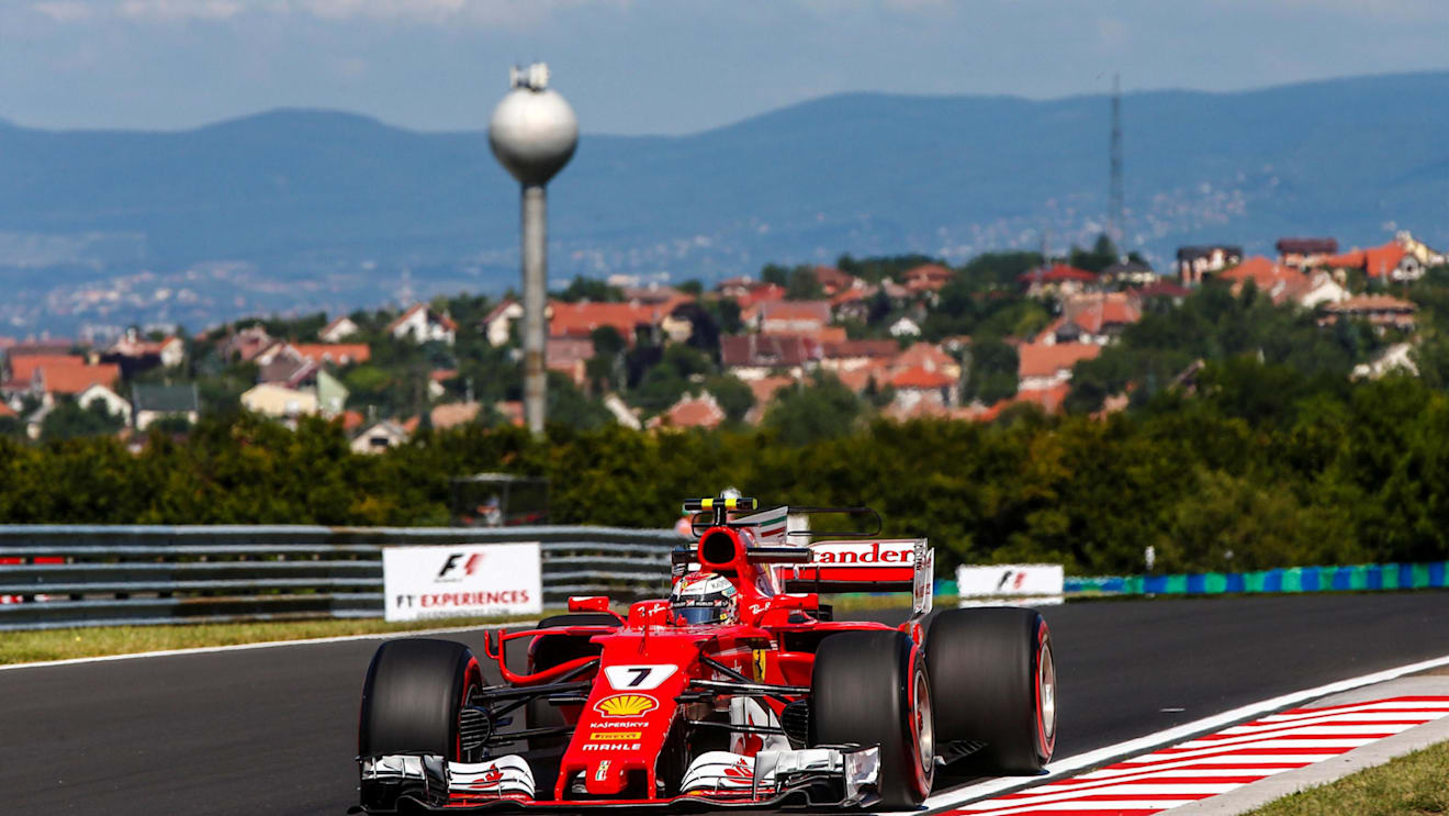 Kimi Raikkonen (FIN) Ferrari SF70-H at Formula One World Championship, Rd11, Hungarian Grand Prix, Practice, Hungaroring, Hungary, Friday 28 July 2017. © Sutton Images