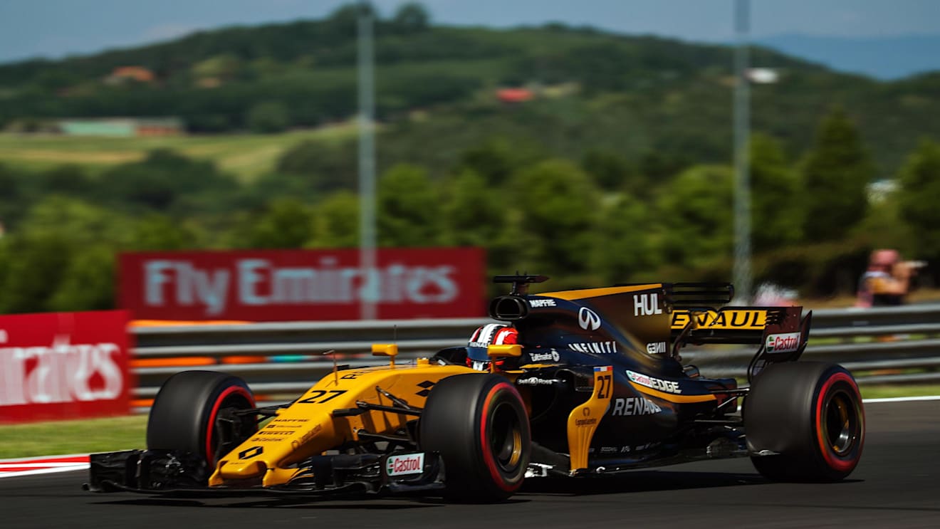 Nico Hulkenberg (GER) Renault Sport F1 Team RS17 at Formula One World Championship, Rd11, Hungarian Grand Prix, Qualifying, Hungaroring, Hungary, Saturday 29 July 2017. © Sutton Images