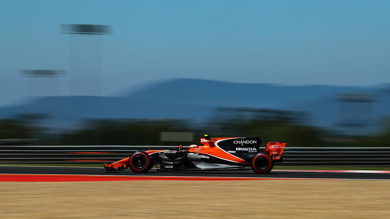 Stoffel Vandoorne (BEL) McLaren MCL32 at Formula One World Championship, Rd11, Hungarian Grand Prix, Qualifying, Hungaroring, Hungary, Saturday 29 July 2017. © Sutton Images