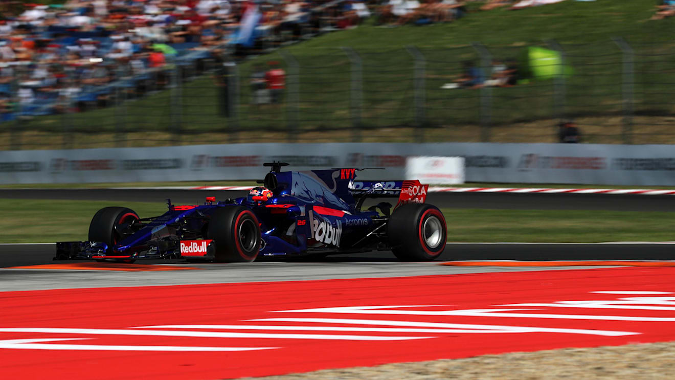 Daniil Kvyat (RUS) Scuderia Toro Rosso STR12 at Formula One World Championship, Rd11, Hungarian Grand Prix, Qualifying, Hungaroring, Hungary, Saturday 29 July 2017. © Sutton Images