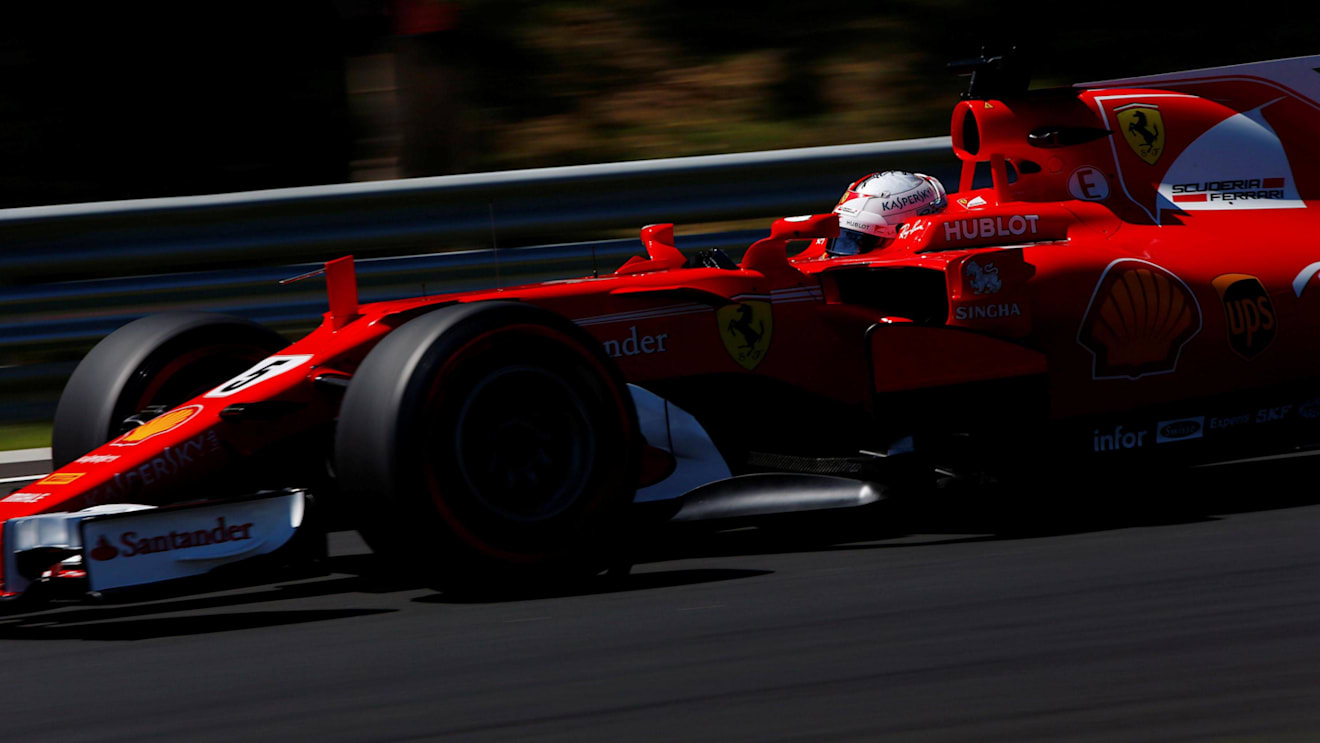 Sebastian Vettel (GER) Ferrari SF70-H at Formula One World Championship, Rd11, Hungarian Grand Prix, Qualifying, Hungaroring, Hungary, Saturday 29 July 2017. © Sutton Images