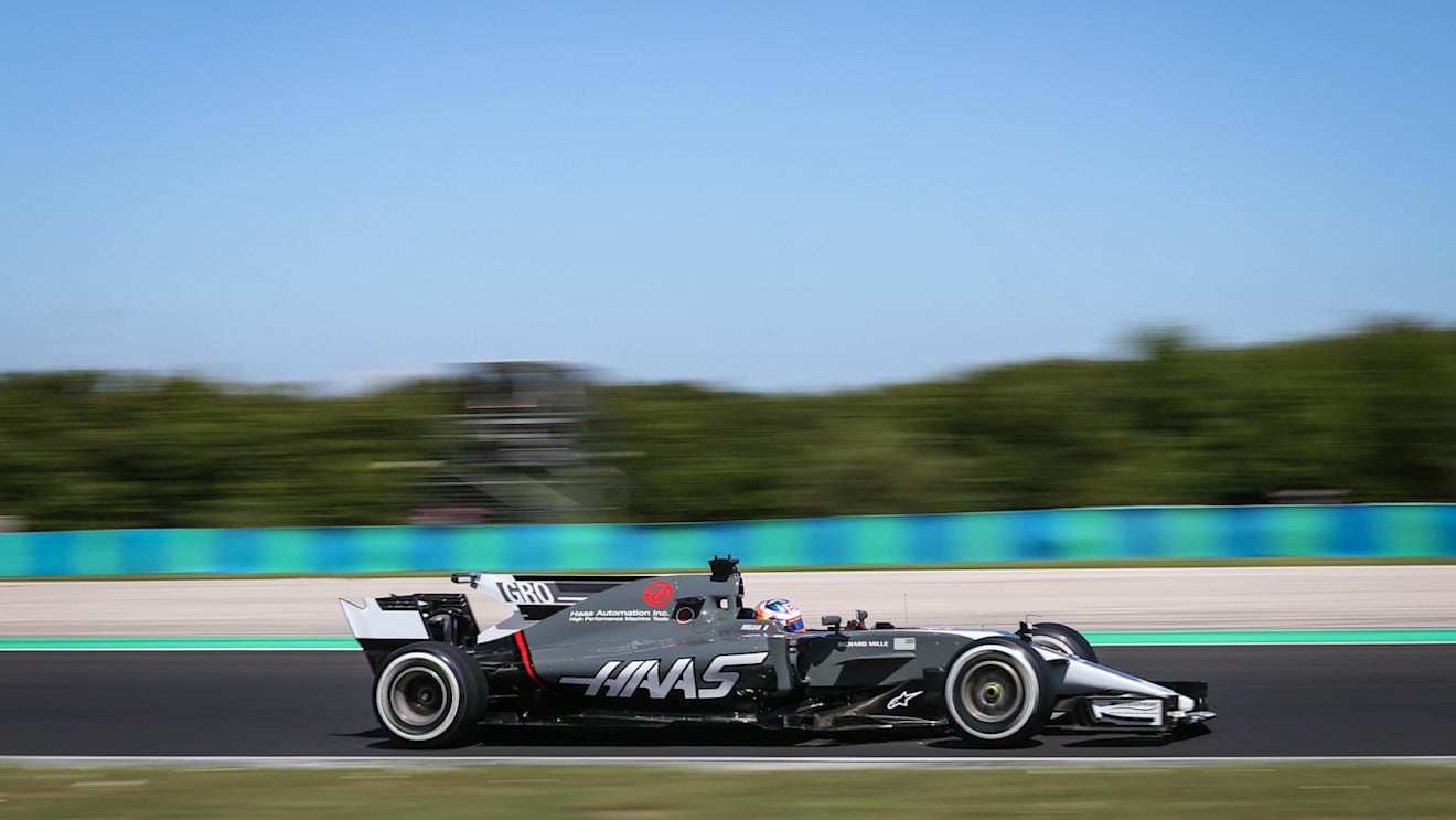 Romain Grosjean (FRA) Haas VF-17 at Formula One World Championship, Rd11, Hungarian Grand Prix, Qualifying, Hungaroring, Hungary, Saturday 29 July 2017. © Sutton Images