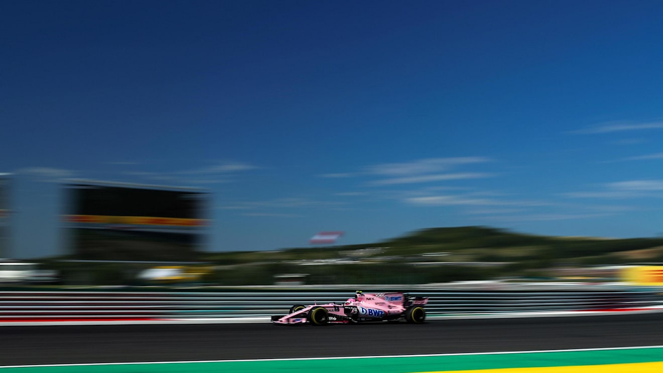 Esteban Ocon (FRA) Force India VJM10 at Formula One World Championship, Rd11, Hungarian Grand Prix, Race, Hungaroring, Hungary, Sunday 30 July 2017. © Sutton Images