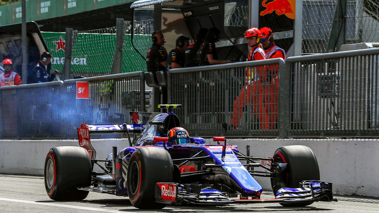 Carlos Sainz jr (ESP) Scuderia Toro Rosso STR12 at Formula One World Championship, Rd13, Italian Grand Prix, Practice, Monza, Italy, Friday 1 September 2017. © Sutton Images