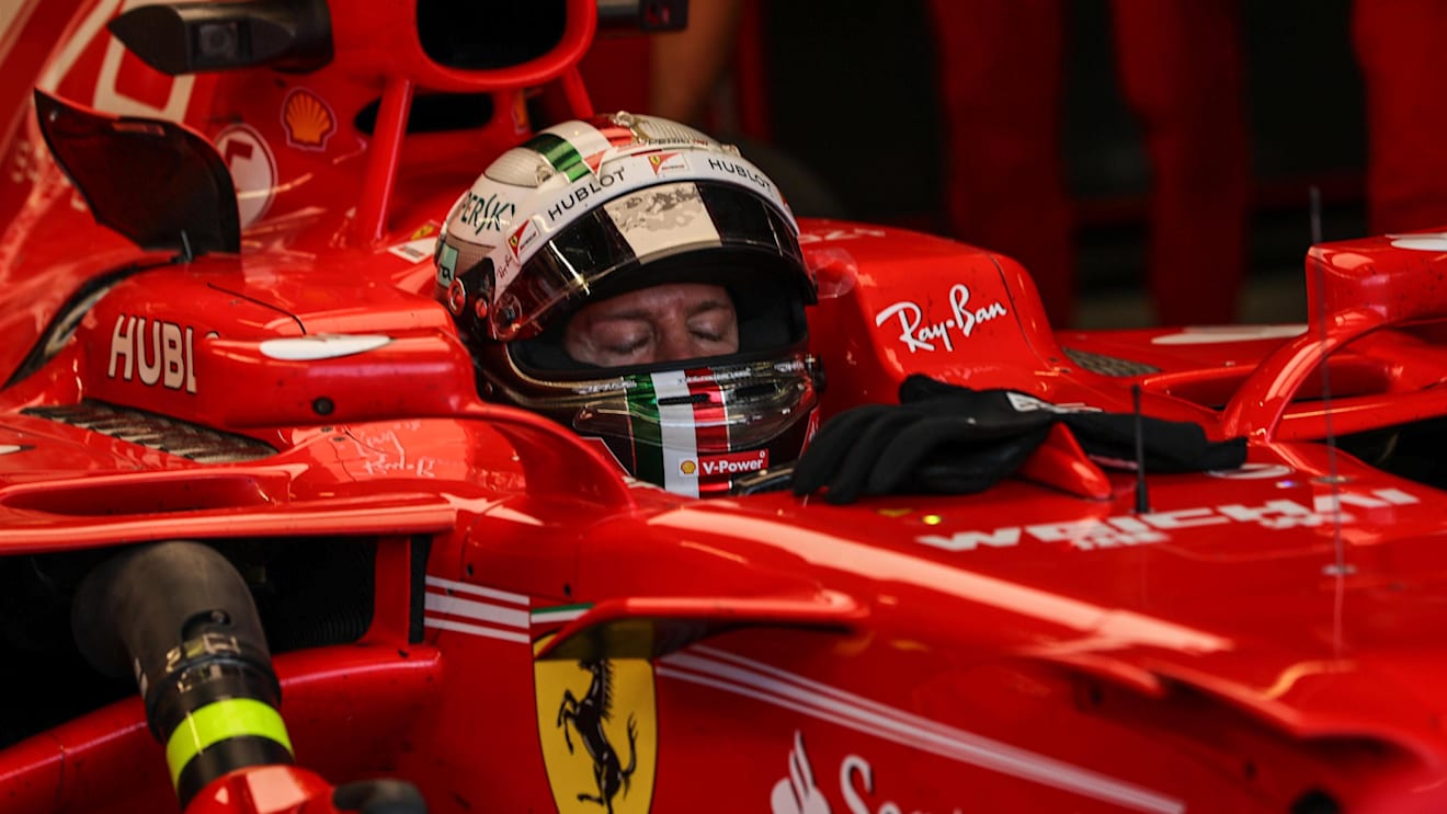Sebastian Vettel (GER) Ferrari SF70-H at Formula One World Championship, Rd13, Italian Grand Prix, Practice, Monza, Italy, Friday 1 September 2017. © Sutton Images