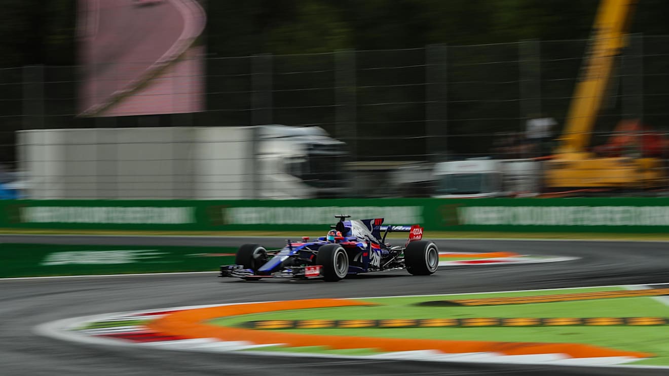 Daniil Kvyat (RUS) Scuderia Toro Rosso STR12 at Formula One World Championship, Rd13, Italian Grand Prix, Practice, Monza, Italy, Friday 1 September 2017. © Sutton Images