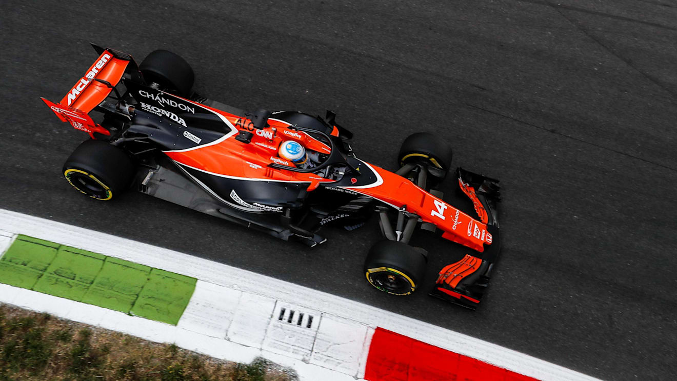 Fernando Alonso (ESP) McLaren MCL32 at Formula One World Championship, Rd13, Italian Grand Prix, Practice, Monza, Italy, Friday 1 September 2017. © Sutton Images