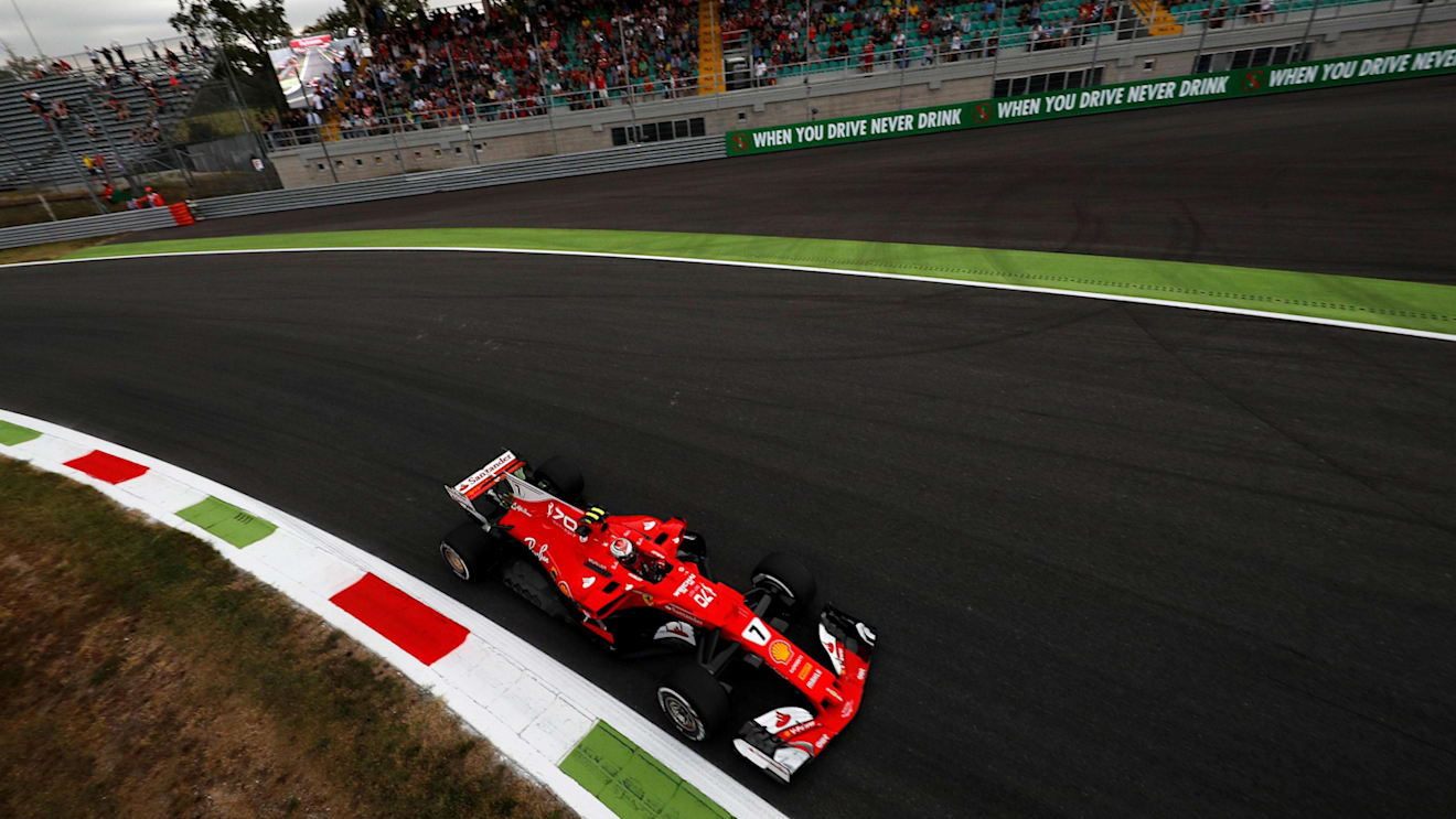 Kimi Raikkonen (FIN) Ferrari SF70-H at Formula One World Championship, Rd13, Italian Grand Prix, Practice, Monza, Italy, Friday 1 September 2017. © Sutton Images