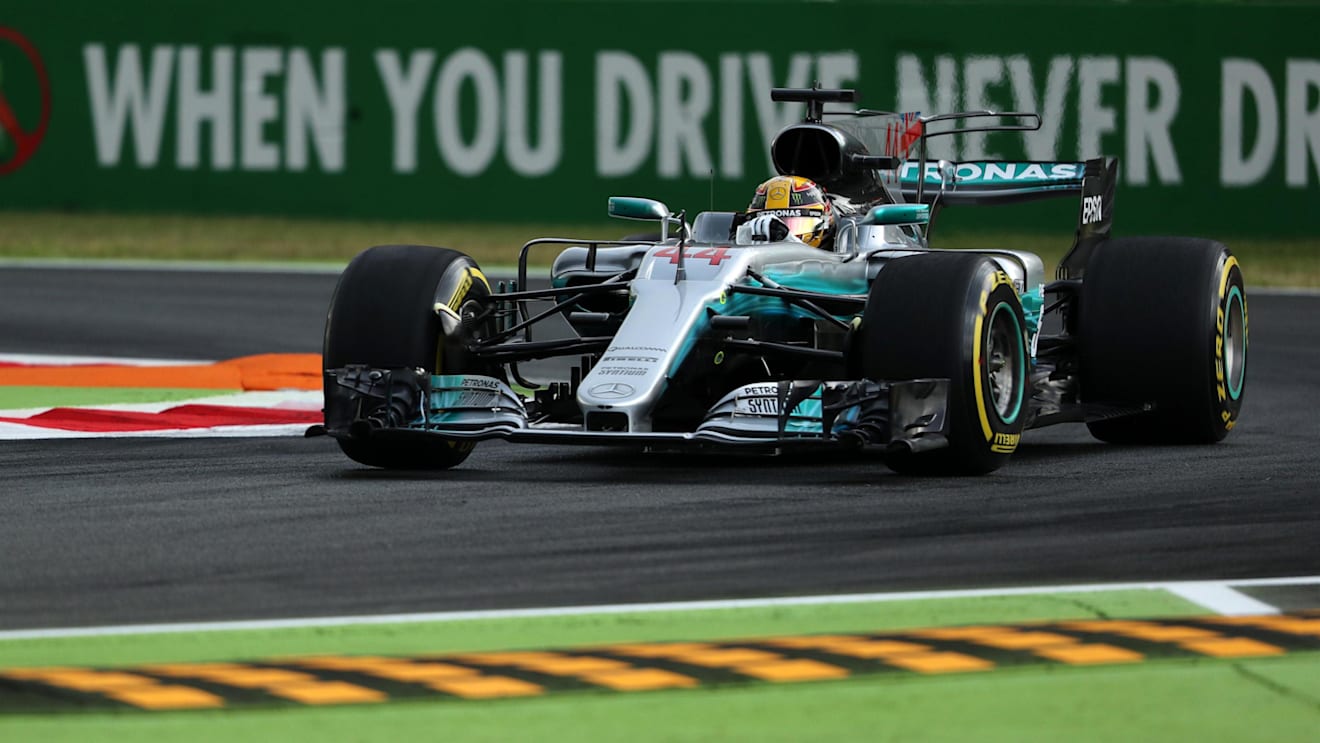Lewis Hamilton (GBR) Mercedes-Benz F1 W08 Hybrid at Formula One World Championship, Rd13, Italian Grand Prix, Practice, Monza, Italy, Friday 1 September 2017. © Sutton Images