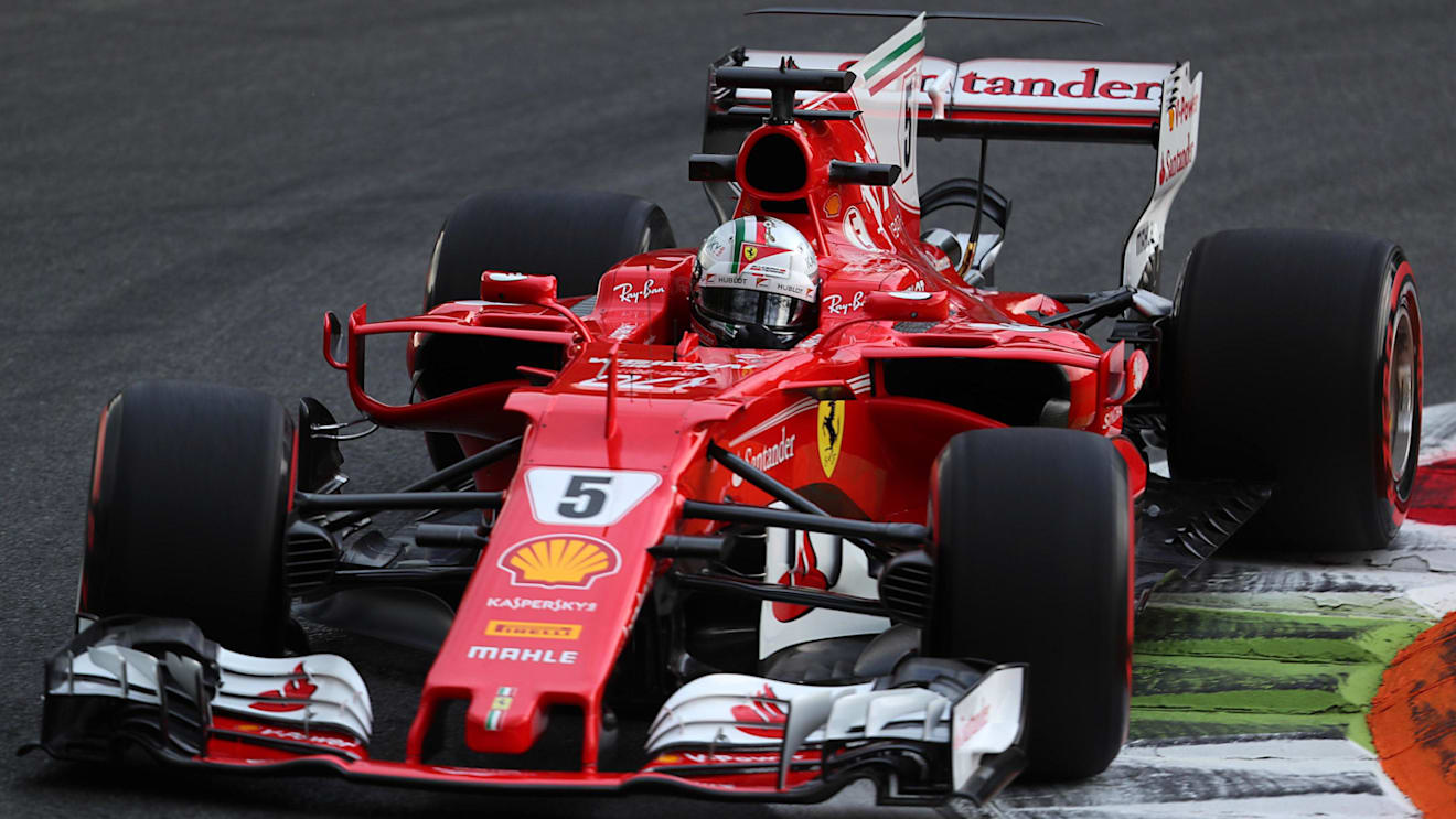 Sebastian Vettel (GER) Ferrari SF70-H at Formula One World Championship, Rd13, Italian Grand Prix, Practice, Monza, Italy, Friday 1 September 2017. © Sutton Images