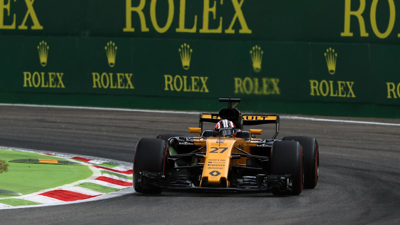 Nico Hulkenberg (GER) Renault Sport F1 Team RS17 at Formula One World Championship, Rd13, Italian Grand Prix, Practice, Monza, Italy, Friday 1 September 2017. © Sutton Images