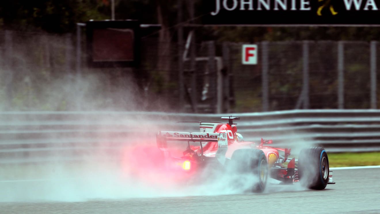 Sebastian Vettel (GER) Ferrari SF70-H at Formula One World Championship, Rd13, Italian Grand Prix, Qualifying, Monza, Italy, Saturday 2 September 2017. © Sutton Images