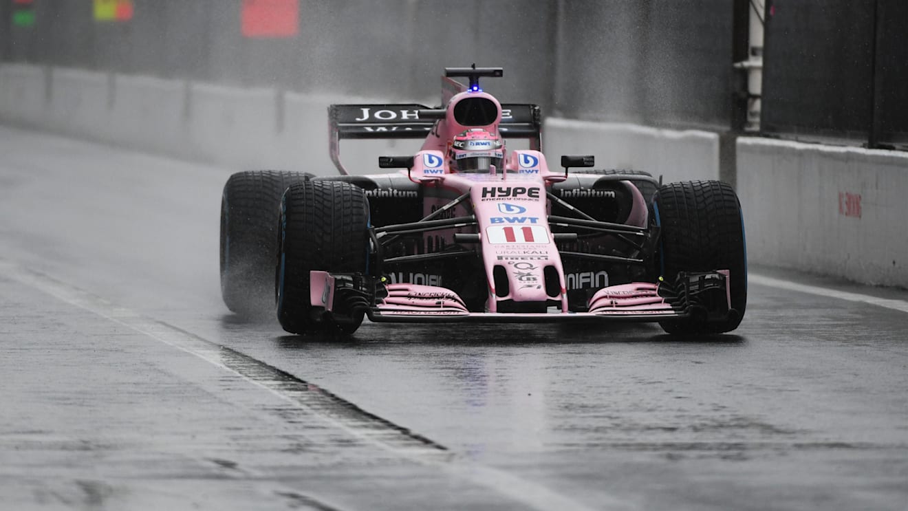 Sergio Perez (MEX) Force India VJM10 at Formula One World Championship, Rd13, Italian Grand Prix, Qualifying, Monza, Italy, Saturday 2 September 2017. © Sutton Images