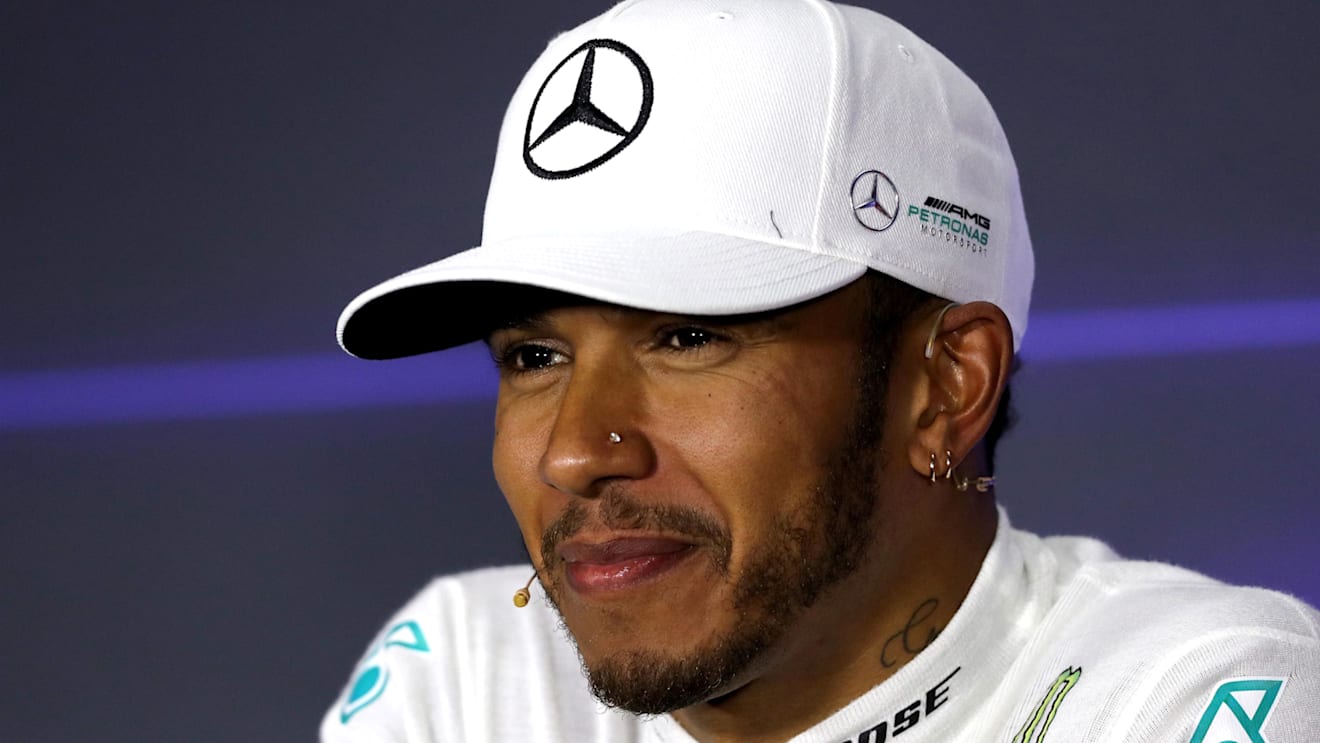 Race winner Lewis Hamilton (GBR) Mercedes AMG F1 in the Press Conference at Formula One World Championship, Rd13, Italian Grand Prix, Race, Monza, Italy, Sunday 3 September 2017. © Sutton Images