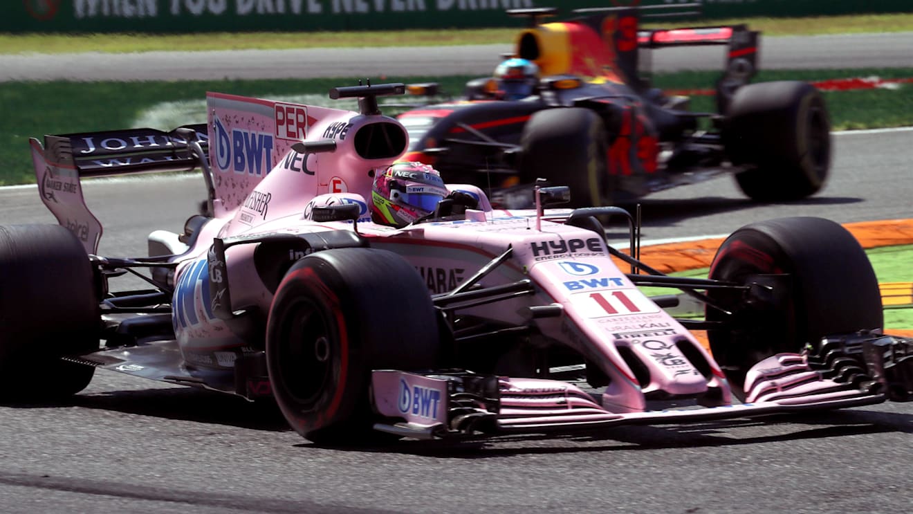 Sergio Perez (MEX) Force India VJM10 at Formula One World Championship, Rd13, Italian Grand Prix, Race, Monza, Italy, Sunday 3 September 2017. © Sutton Images