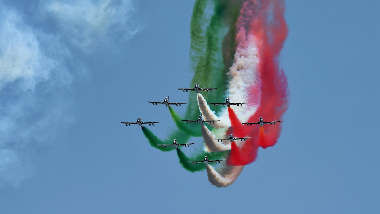 Fly past at Formula One World Championship, Rd13, Italian Grand Prix, Race, Monza, Italy, Sunday 3 September 2017. © Sutton Images