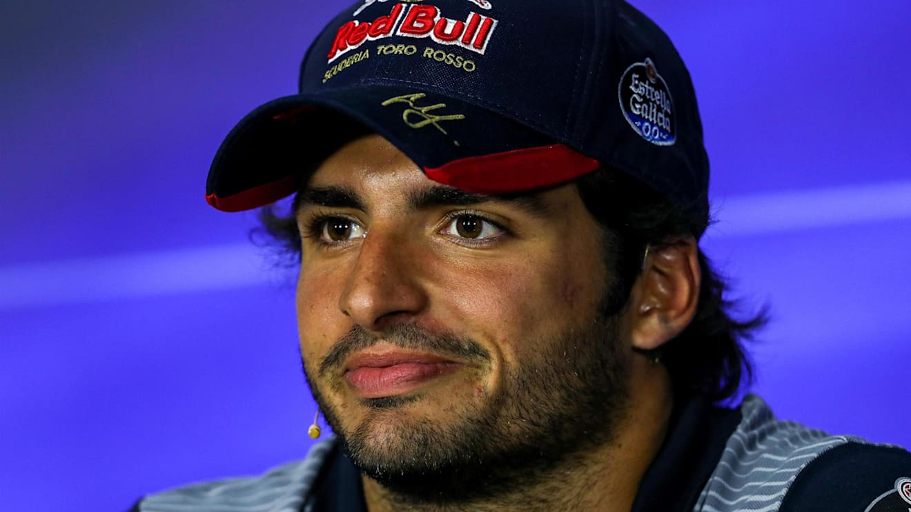 Carlos Sainz jr (ESP) Scuderia Toro Rosso in the Press Conference at Formula One World Championship, Rd13, Italian Grand Prix, Preparations, Monza, Italy, Thursday 31 August 2017. © Sutton Images