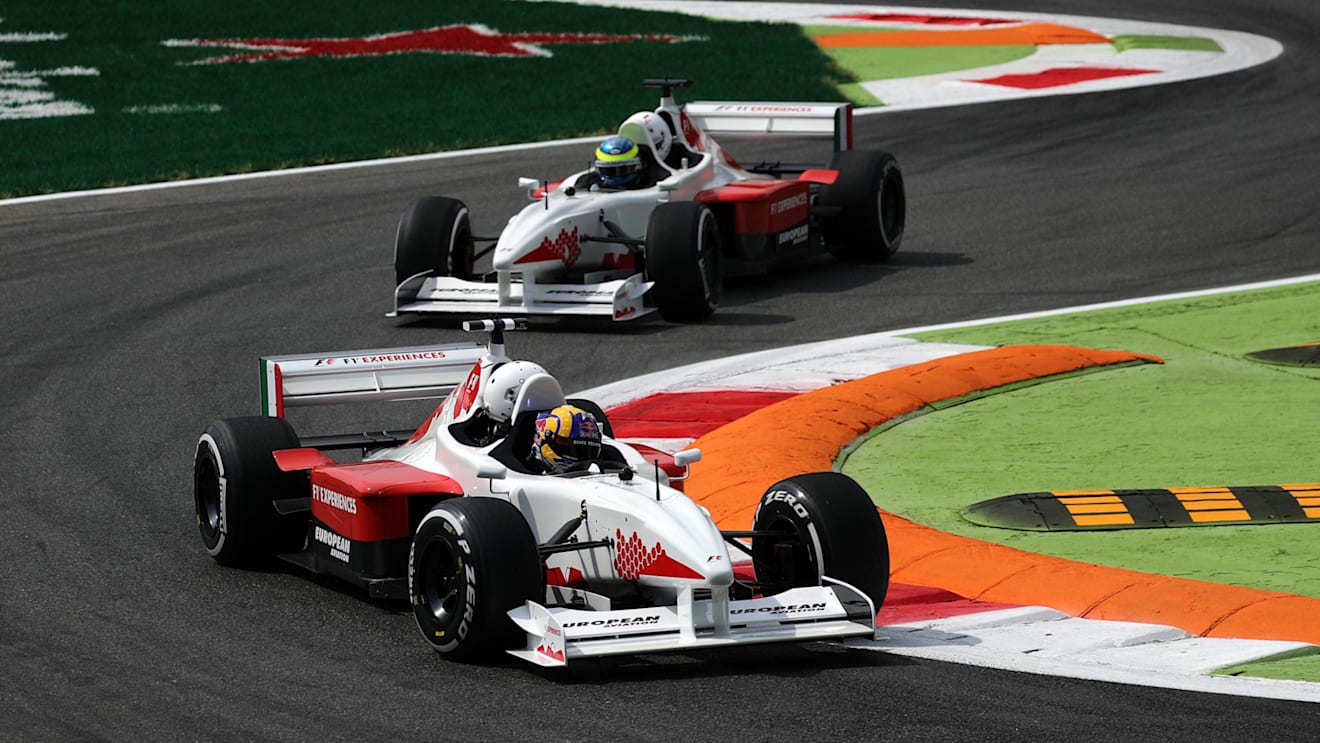 Zsolt Baumgartner (HUN) F1 Experiences 2-Seater driver and Patrick Friesacher (AUT) F1 Experiences 2-Seater driver at Formula One World Championship, Rd13, Italian Grand Prix, Preparations, Monza, Italy, Thursday 31 August 2017. © Sutton Images