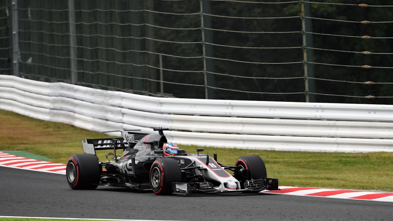 Romain Grosjean (FRA) Haas VF-17 at Formula One World Championship, Rd16, Japanese Grand Prix, Qualifying, Suzuka, Japan, Saturday 7 October 2017. © Mark Sutton/Sutton Images