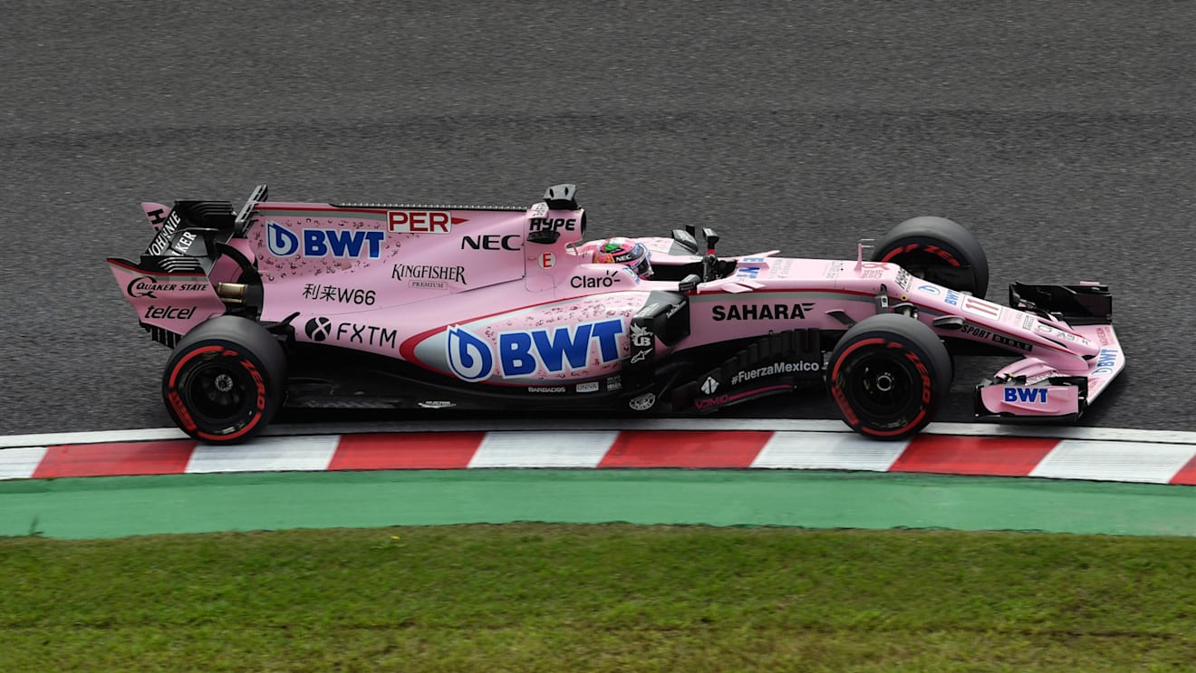 Sergio Perez (MEX) Force India VJM10 at Formula One World Championship, Rd16, Japanese Grand Prix, Qualifying, Suzuka, Japan, Saturday 7 October 2017. © Mark Sutton/Sutton Images