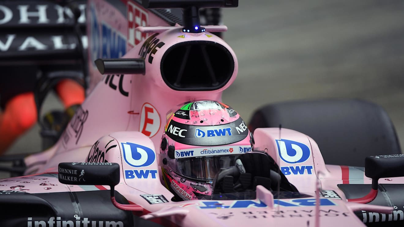 Sergio Perez (MEX) Force India VJM10 at Formula One World Championship, Rd16, Japanese Grand Prix, Qualifying, Suzuka, Japan, Saturday 7 October 2017. © Mark Sutton/Sutton Images