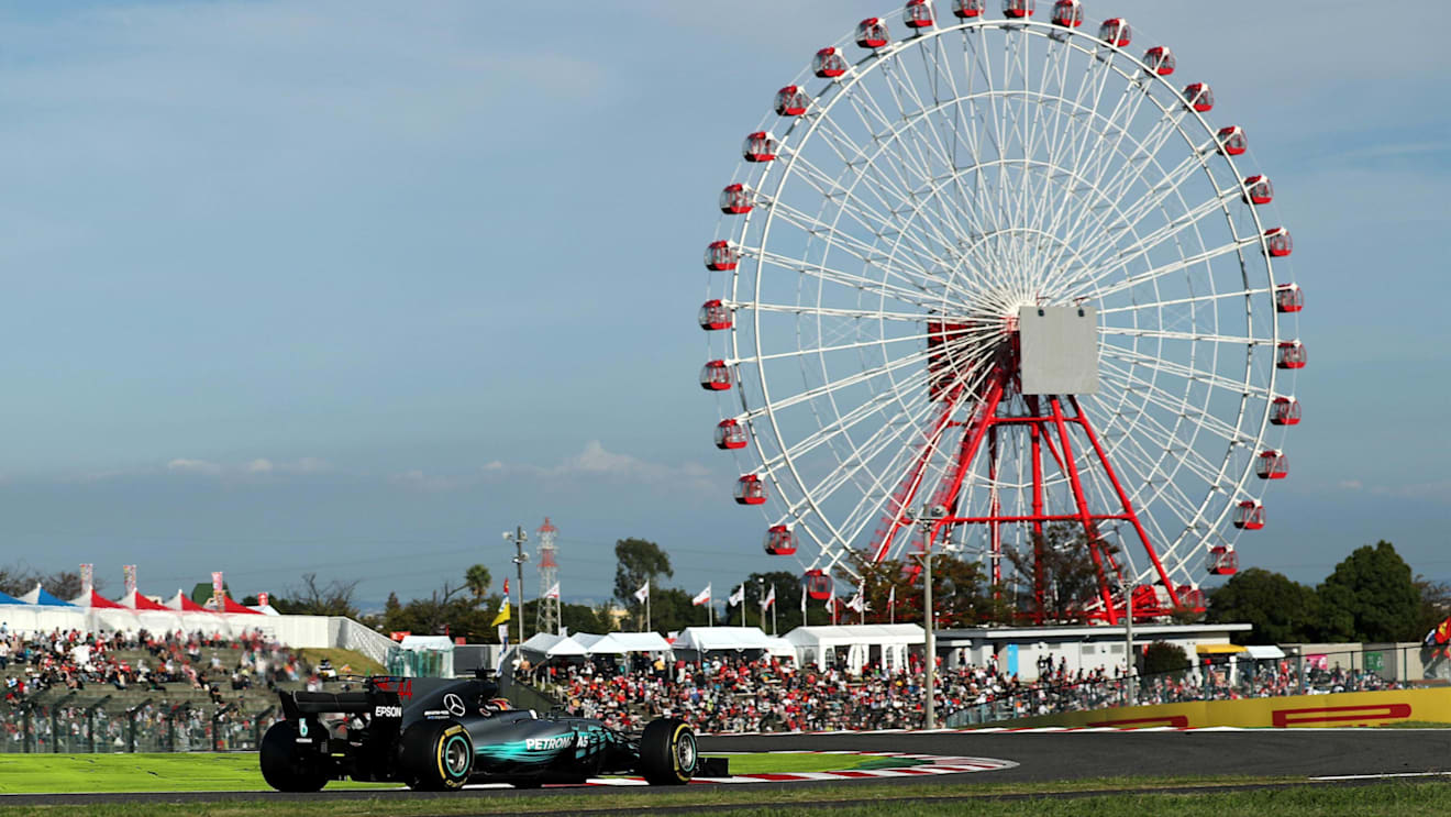 Lewis Hamilton (GBR) Mercedes-Benz F1 W08 Hybrid at Formula One World Championship, Rd16, Japanese Grand Prix, Race, Suzuka, Japan, Sunday 8 October 2017. © Kym Illman/Sutton Images