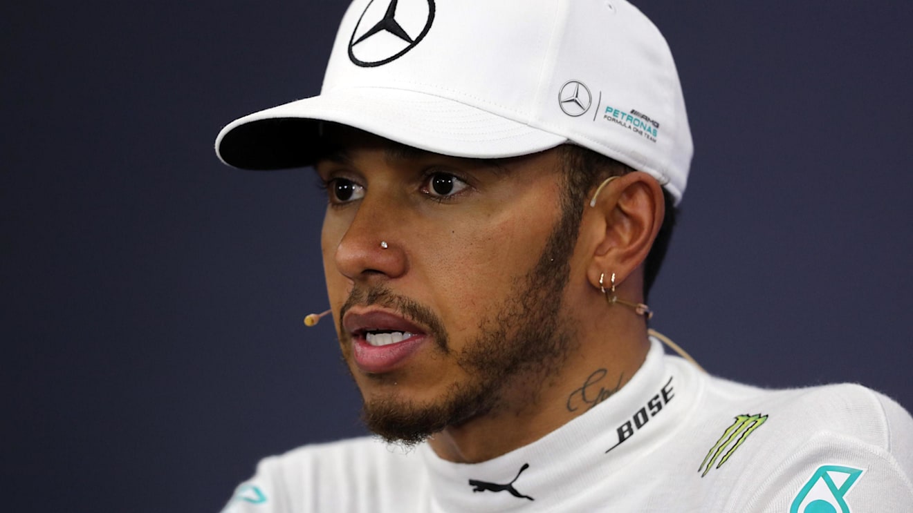 Race winner Lewis Hamilton (GBR) Mercedes AMG F1 in the Press Conference at Formula One World Championship, Rd16, Japanese Grand Prix, Race, Suzuka, Japan, Sunday 8 October 2017. © Kym Illman/Sutton Images