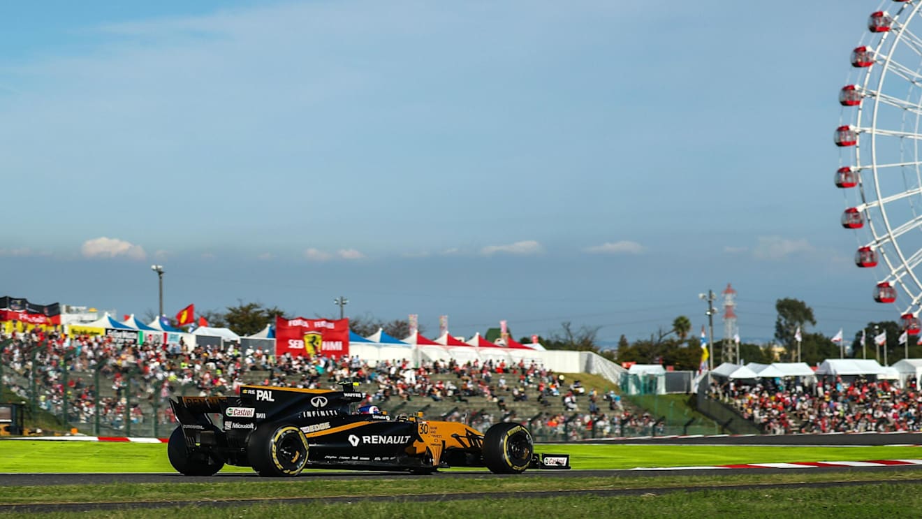 Jolyon Palmer (GBR) Renault Sport F1 Team RS17 at Formula One World Championship, Rd16, Japanese Grand Prix, Race, Suzuka, Japan, Sunday 8 October 2017. © Kym Illman/Sutton Images