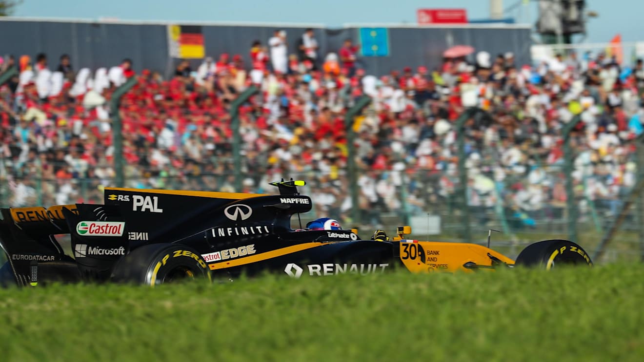 Jolyon Palmer (GBR) Renault Sport F1 Team RS17 at Formula One World Championship, Rd16, Japanese Grand Prix, Race, Suzuka, Japan, Sunday 8 October 2017. © Kym Illman/Sutton Images