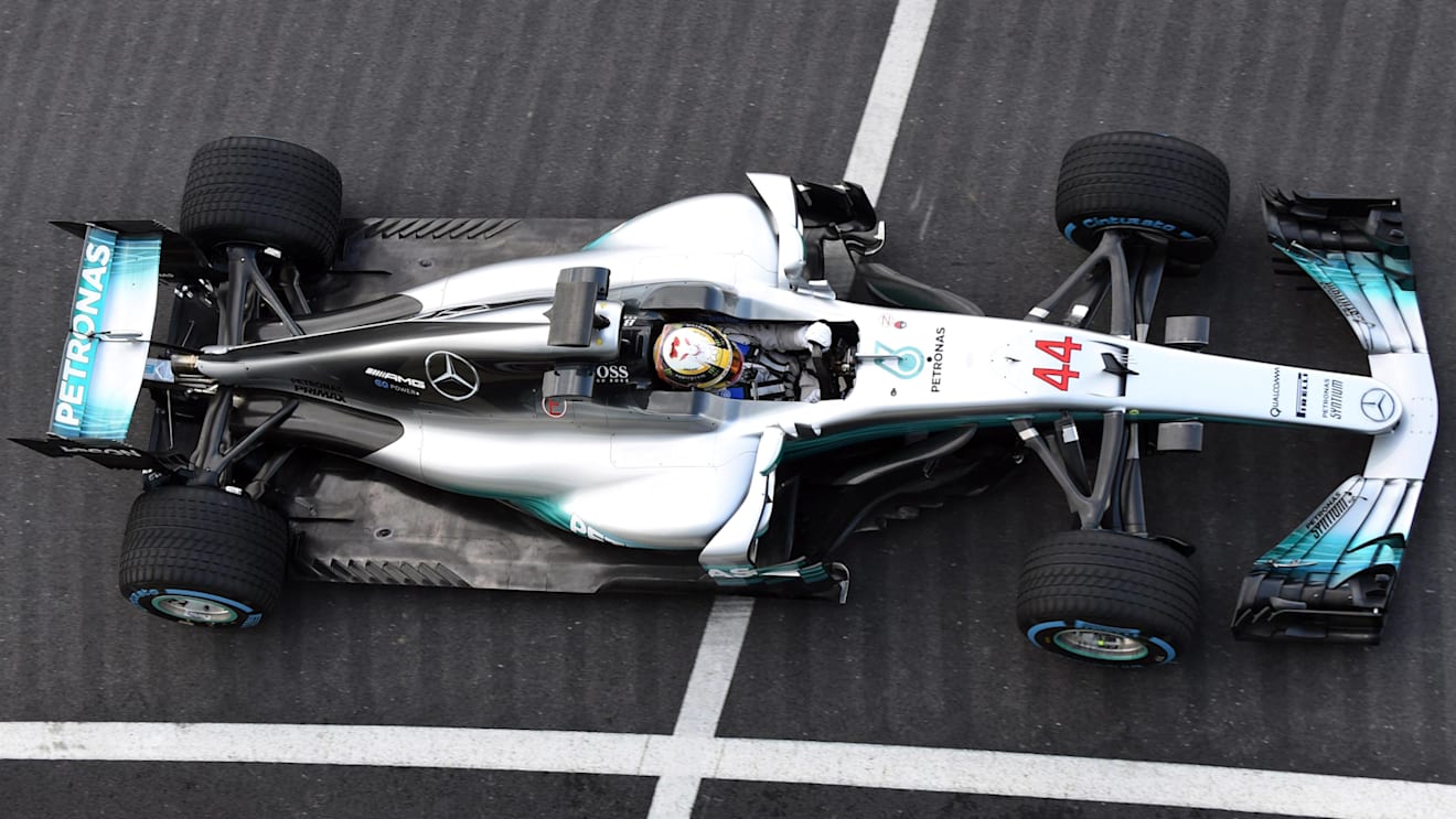 Lewis Hamilton (GBR) Mercedes-Benz F1 W08 Hybrid at Mercedes-Benz F1 W08 Hybrid First Run, Silverstone, England, 23 February 2017. © Sutton Images