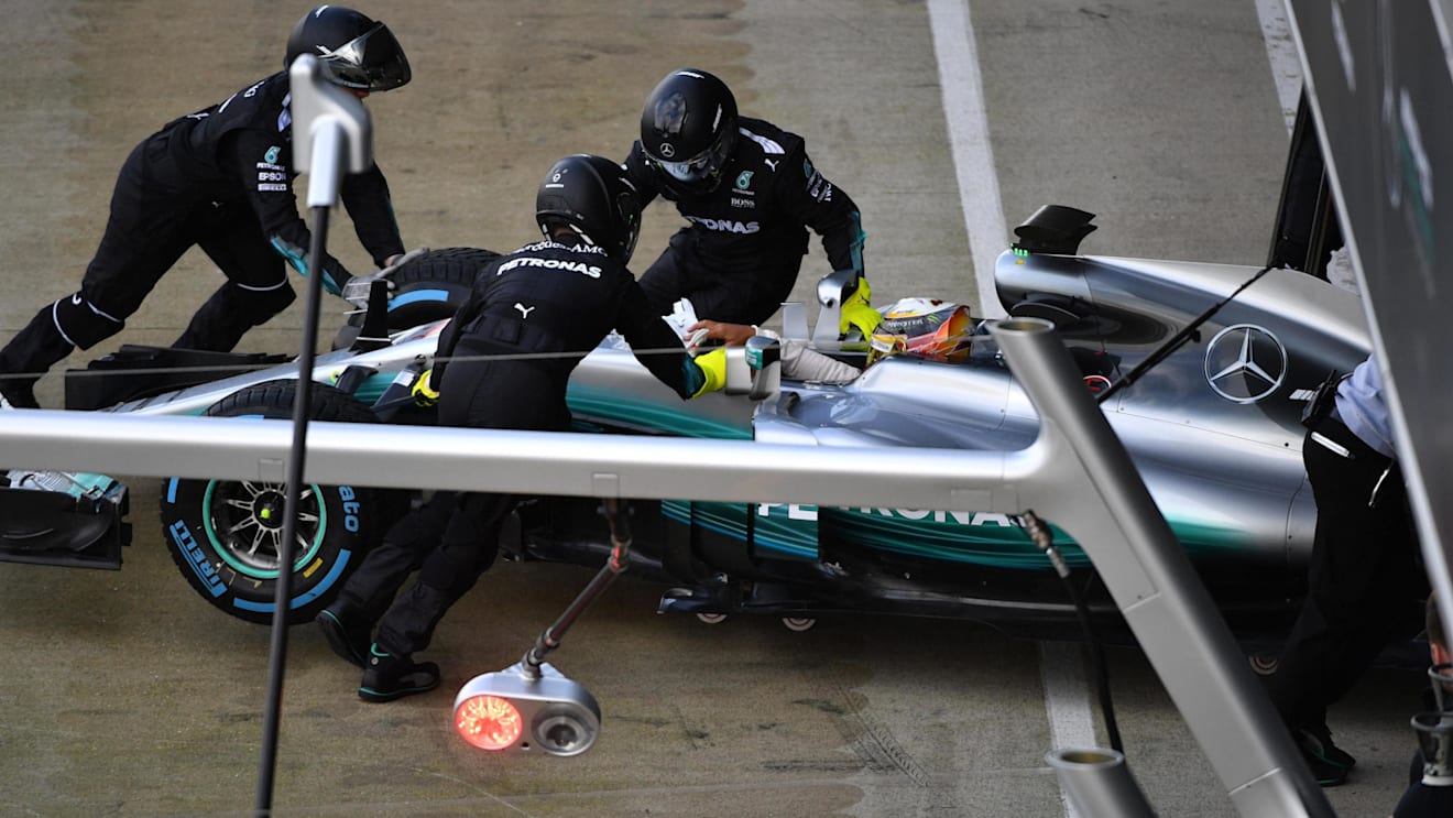 Lewis Hamilton (GBR) Mercedes-Benz F1 W08 Hybrid at Mercedes-Benz F1 W08 Hybrid First Run, Silverstone, England, 23 February 2017. © Sutton Images