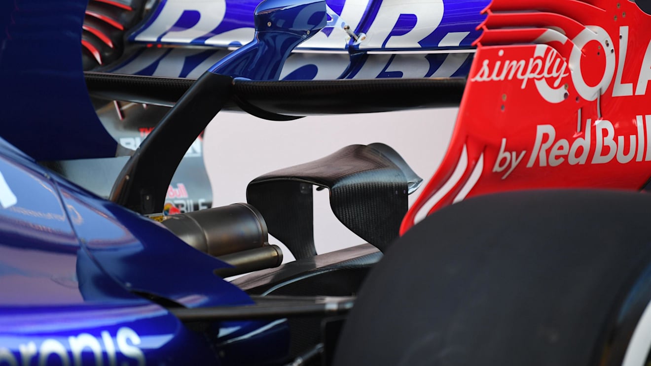 Scuderia Toro Rosso STR12 rear wing detail at Scuderia Toro Rosso STR12 Launch, Barcelona, Spain, 26 February 2017. © Sutton Images
