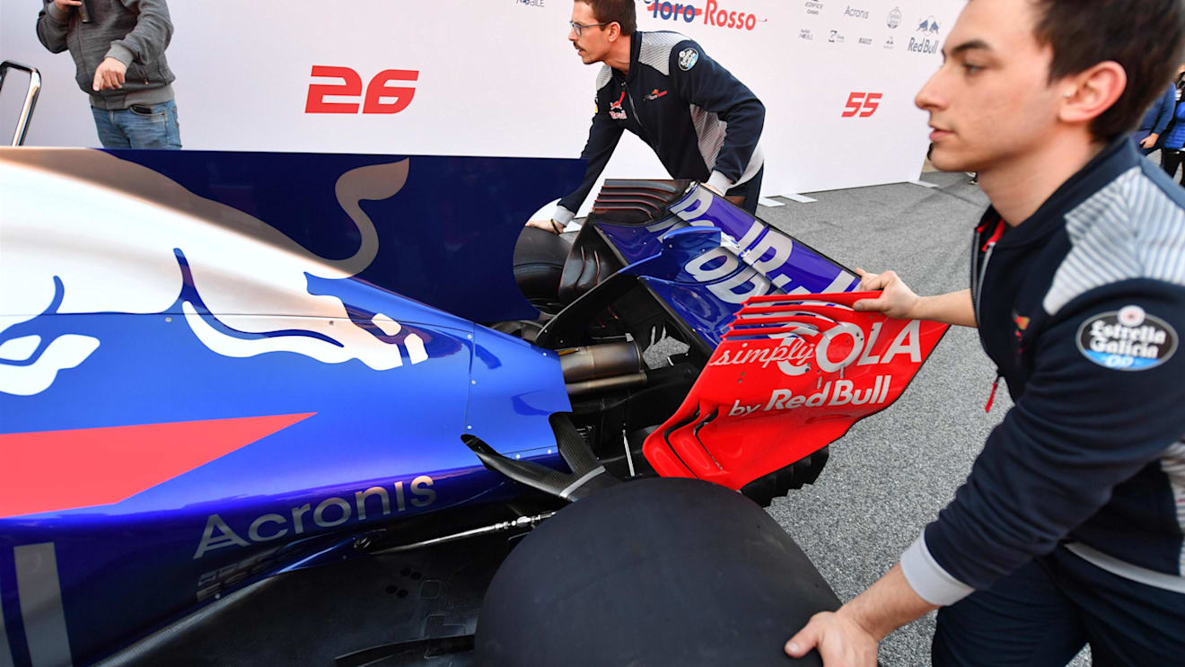 The new Scuderia Toro Rosso STR12 rear at Scuderia Toro Rosso STR12 Launch, Barcelona, Spain, 26 February 2017. © Sutton Images