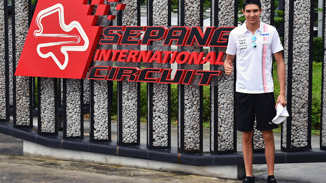 Esteban Ocon (FRA) Force India F1 at Formula One World Championship, Rd15, Malaysian Grand Prix, Practice, Sepang, Malaysia, Friday 29 September 2017. © Mark Sutton/Sutton Images