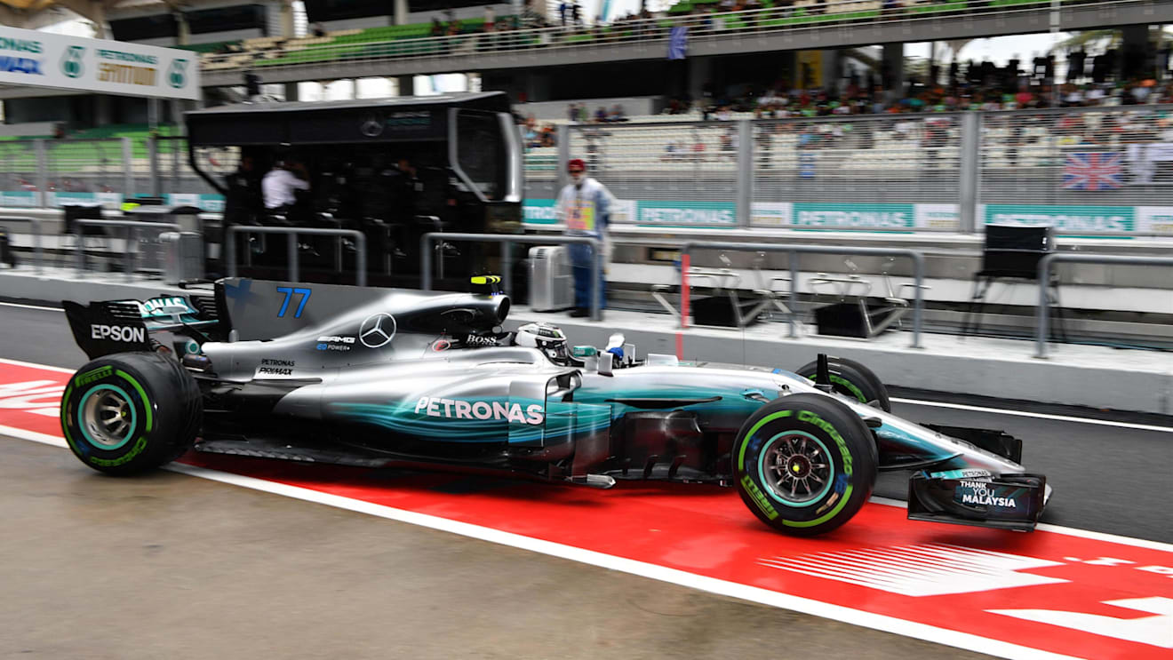 Valtteri Bottas (FIN) Mercedes-Benz F1 W08 Hybrid at Formula One World Championship, Rd15, Malaysian Grand Prix, Practice, Sepang, Malaysia, Friday 29 September 2017. © Mark Sutton/Sutton Images