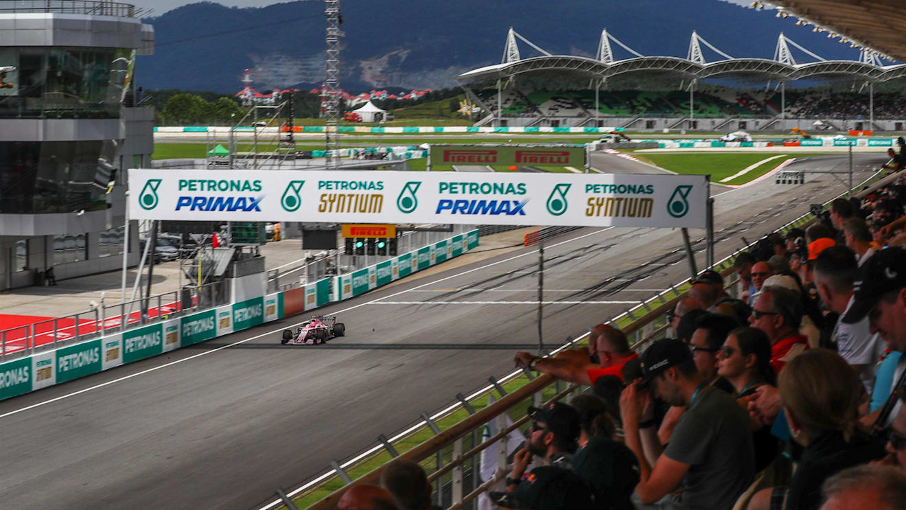 Esteban Ocon (FRA) Force India VJM10 at Formula One World Championship, Rd15, Malaysian Grand Prix, Qualifying, Sepang, Malaysia, Saturday 30 September 2017. © Kym Illman/Sutton Images