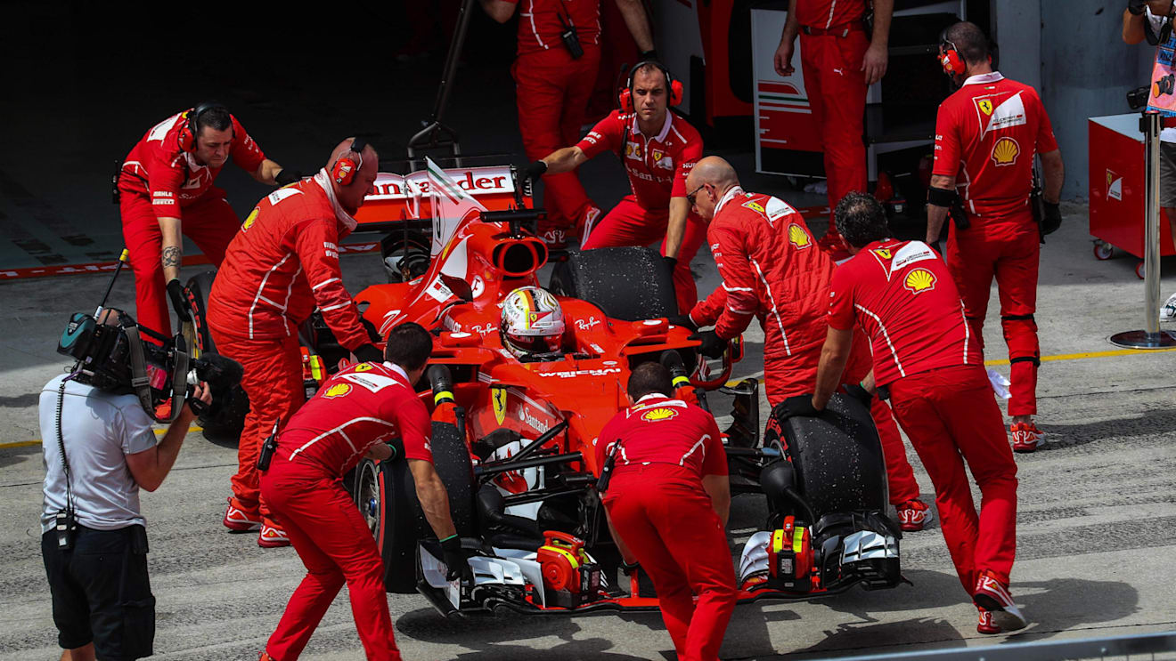 Sebastian Vettel (GER) Ferrari SF70-H at Formula One World Championship, Rd15, Malaysian Grand Prix, Qualifying, Sepang, Malaysia, Saturday 30 September 2017. © Kym Illman/Sutton Images