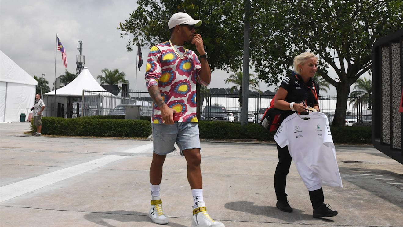 Lewis Hamilton (GBR) Mercedes AMG F1 at Formula One World Championship, Rd15, Malaysian Grand Prix, Preparations, Sepang, Malaysia, Thursday 28 September 2017. © Mark Sutton/Sutton Images