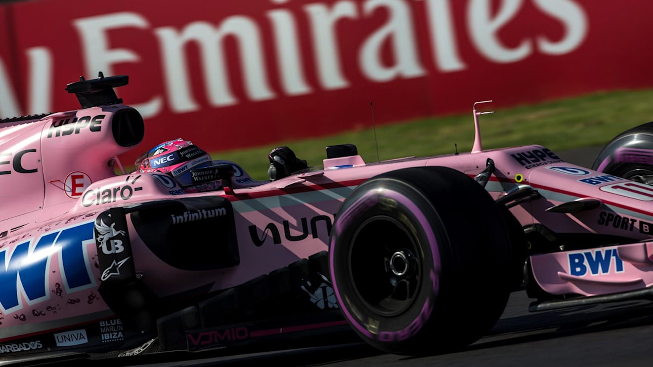 Esteban Ocon (FRA) Force India VJM10 at Formula One World Championship, Rd18, Mexican Grand Prix, Practice, Circuit Hermanos Rodriguez, Mexico City, Mexico, Friday 27 October 2017. © Manuel Goria/Sutton Images