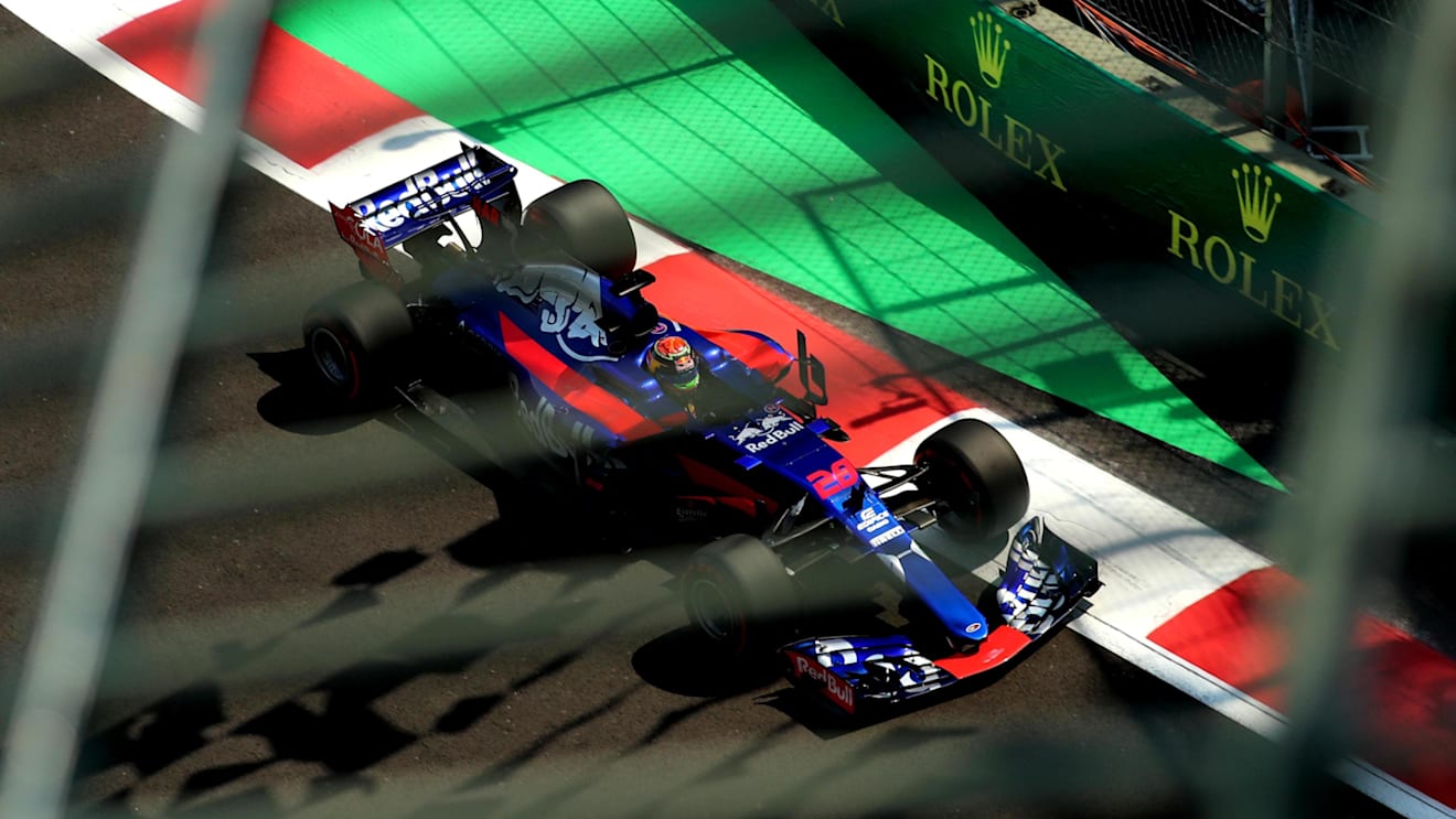 Brendon Hartley (NZL) Scuderia Toro Rosso STR12 at Formula One World Championship, Rd18, Mexican Grand Prix, Practice, Circuit Hermanos Rodriguez, Mexico City, Mexico, Friday 27 October 2017. © Kym Illman/Sutton Images